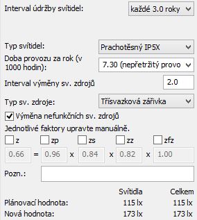 dialux cinitel udrzby