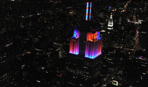 Nové LED osvětlení na Empire State Building
